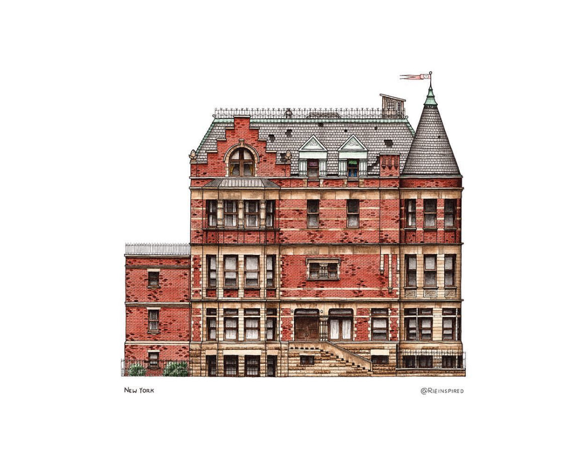 Rie Inspired - Tenenbaum House print