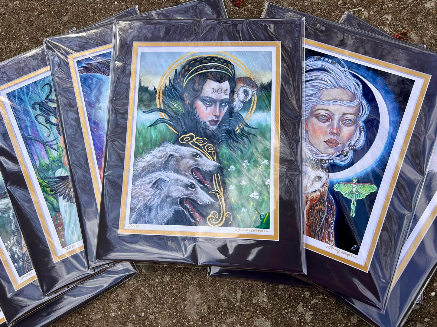 Tammy Wampler: The Norns 8.5 x 11 print, double matted 11"x14"