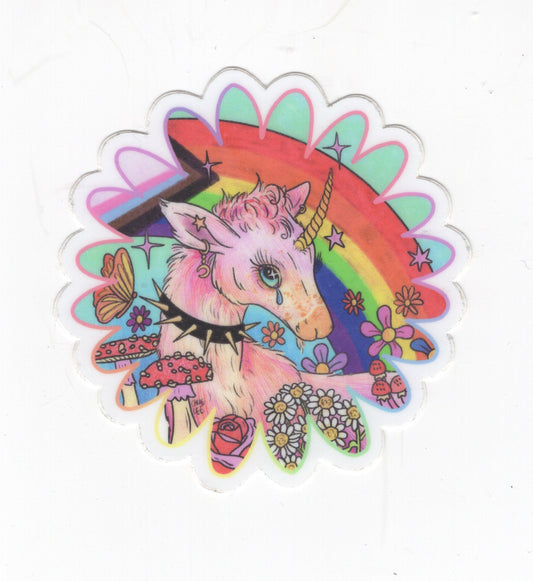 Chloe Lee - Pride Unicorn sticker