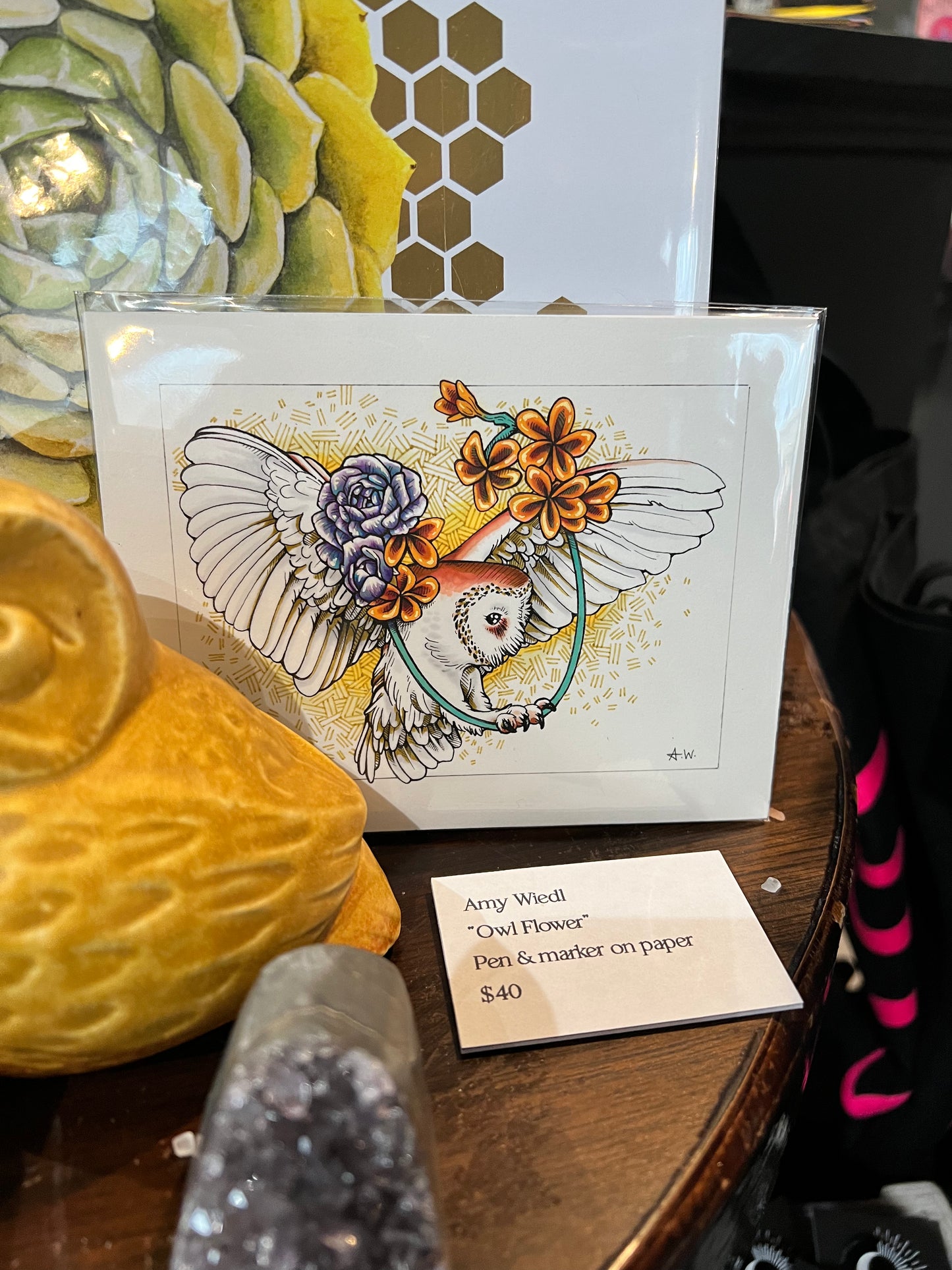 Amy Wiedl: Originals: Owl Flower