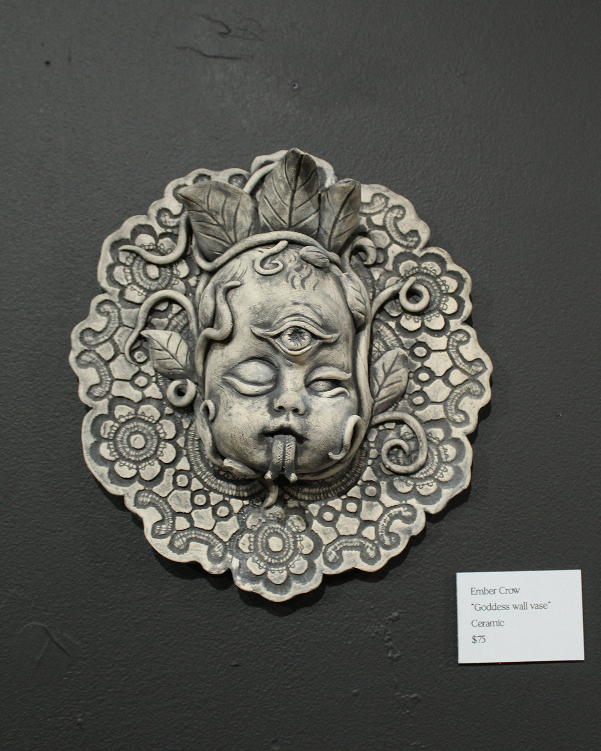 Inside Show: Ember Crow: Goddess Wall Vase