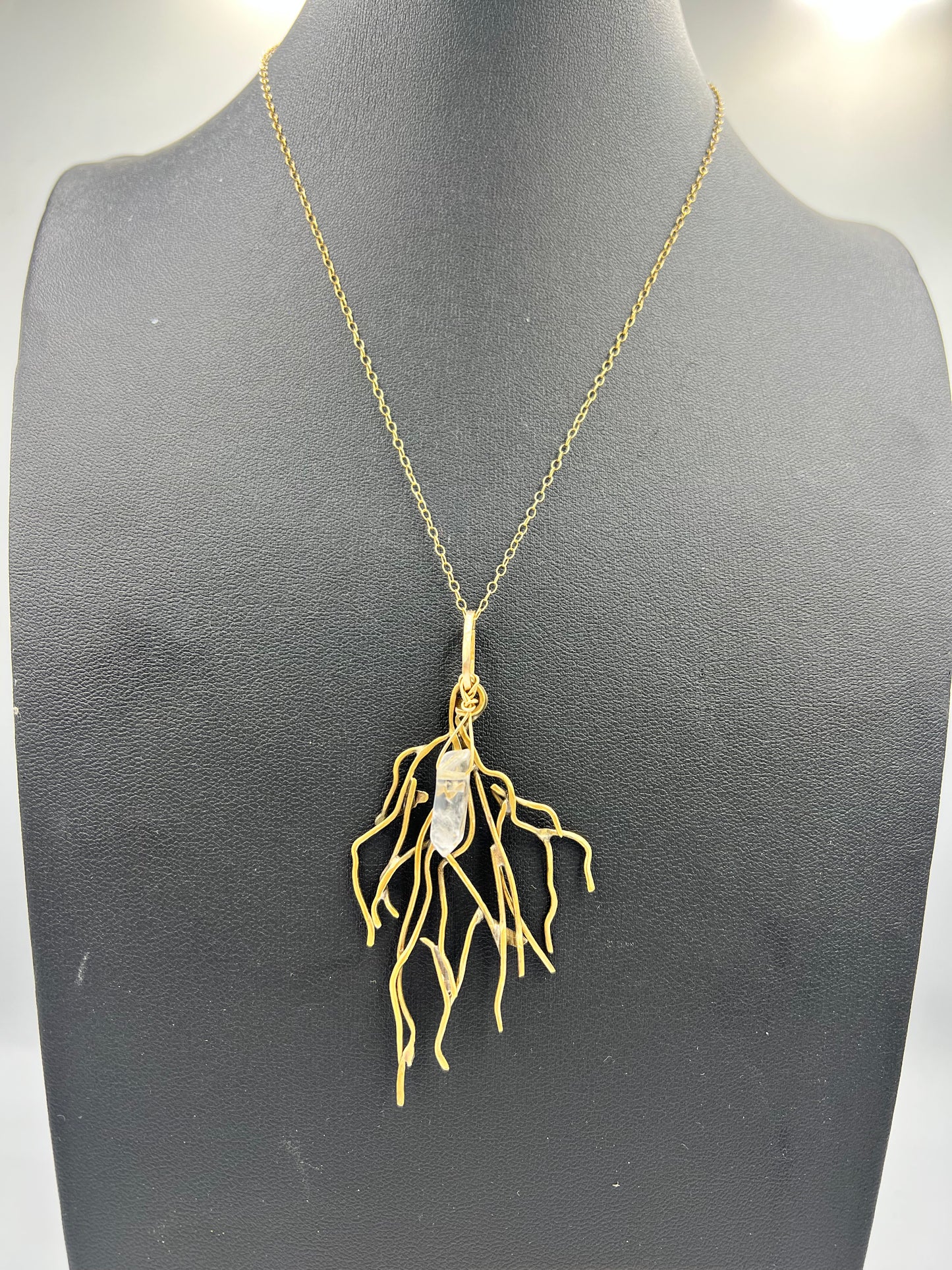 Sparkle Motion: Branches Necklace with Quartz