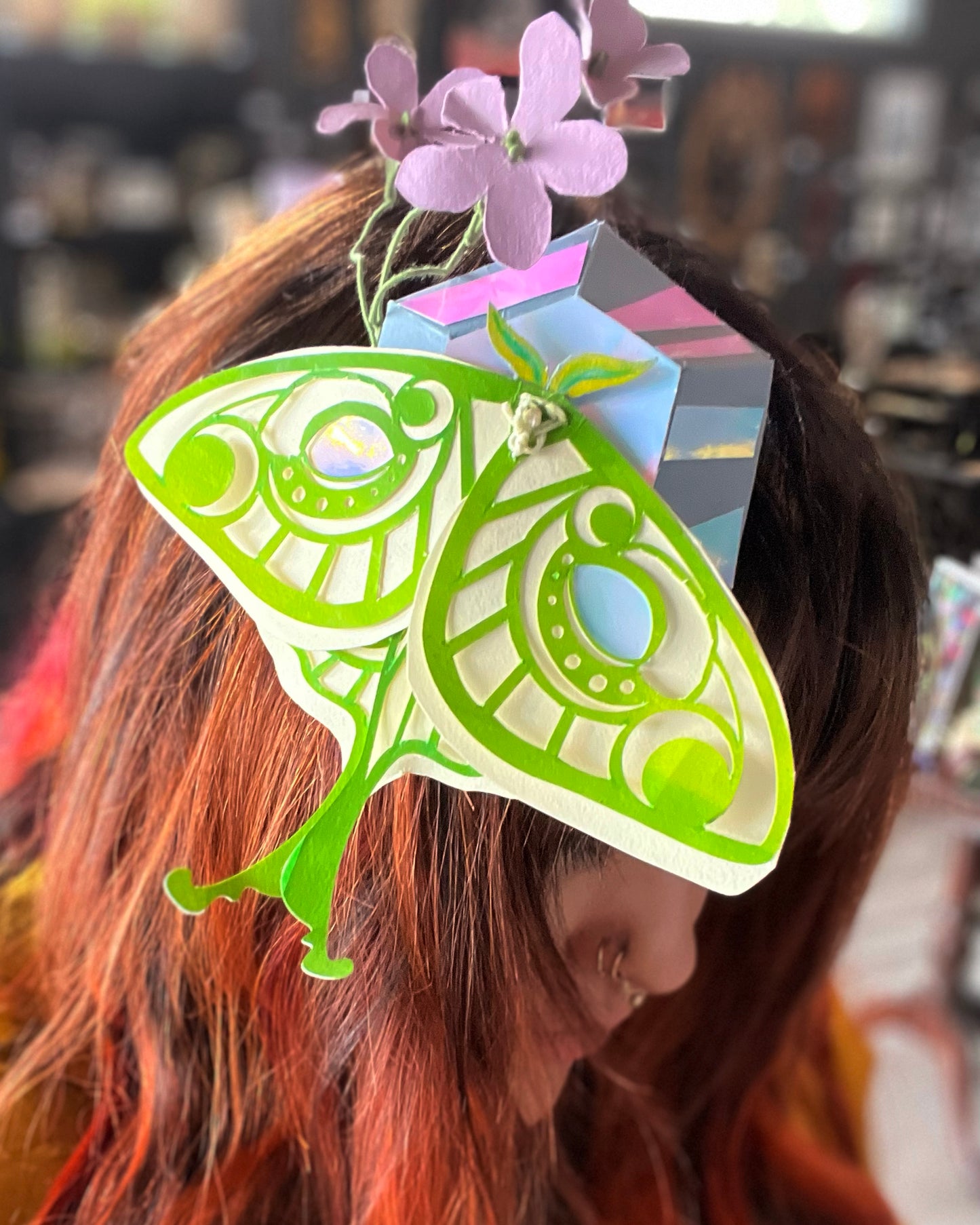 Rachel Schmidt: small moth fascinator