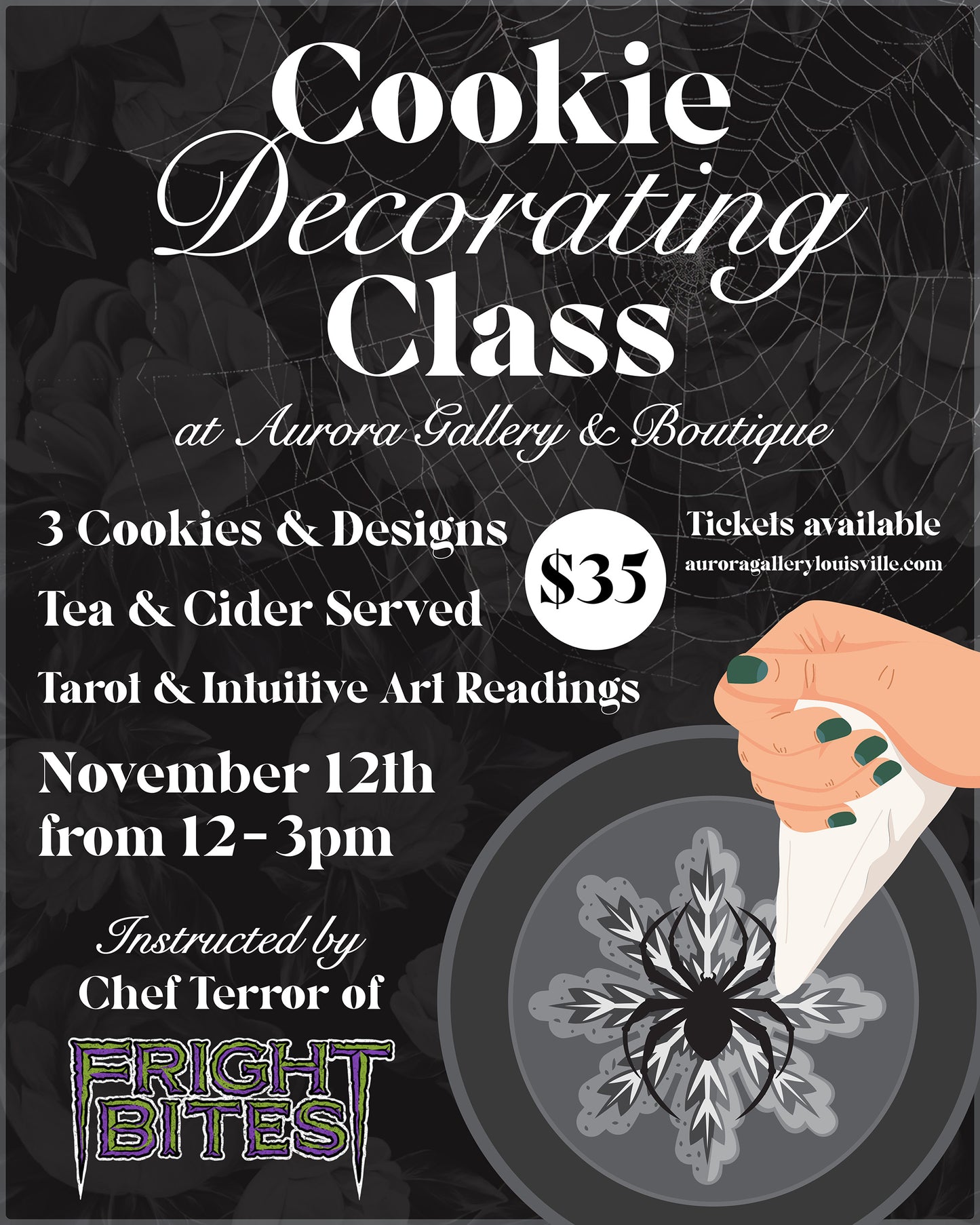 Cookie Decorating Class: Instructed by Chef Terror of Fright Bites