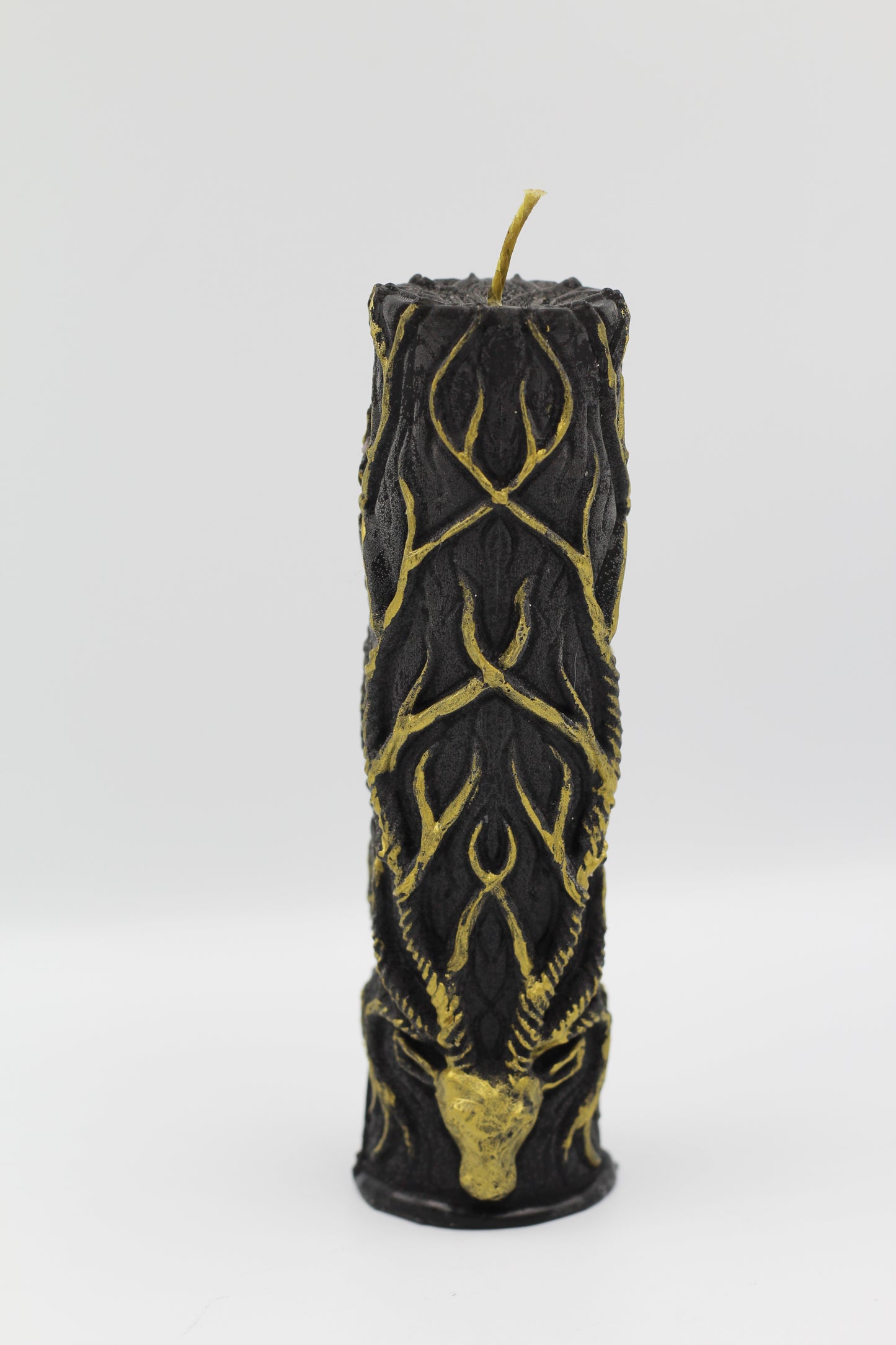 Hekas Creative - Golden Stag 100% Beeswax Hand Painted Candle