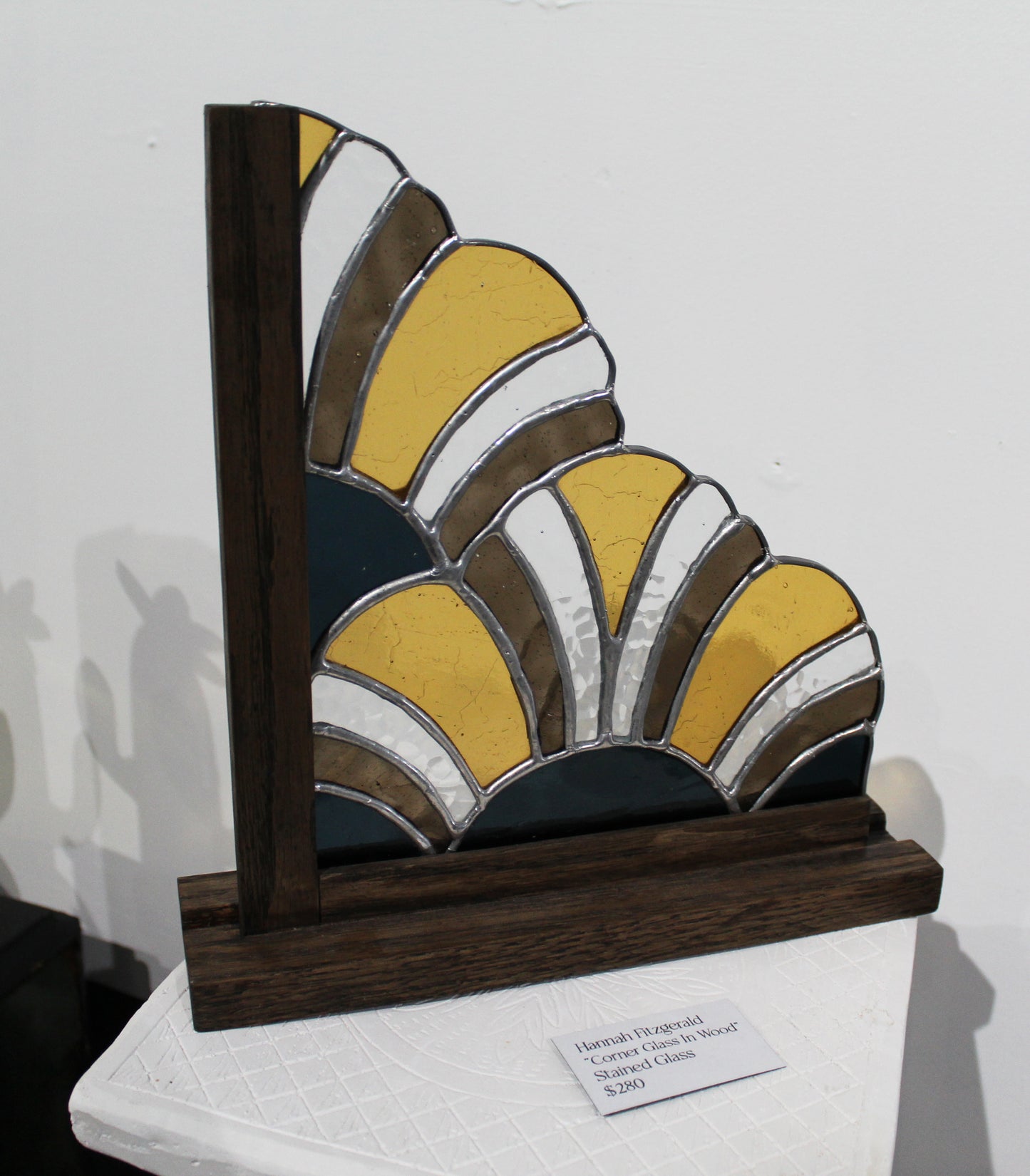 Glassy AF: Hannah Fitzgerald: Corner Glass In Wood