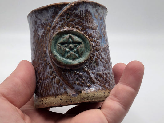 Ember Crow - Pentacle cup with handle