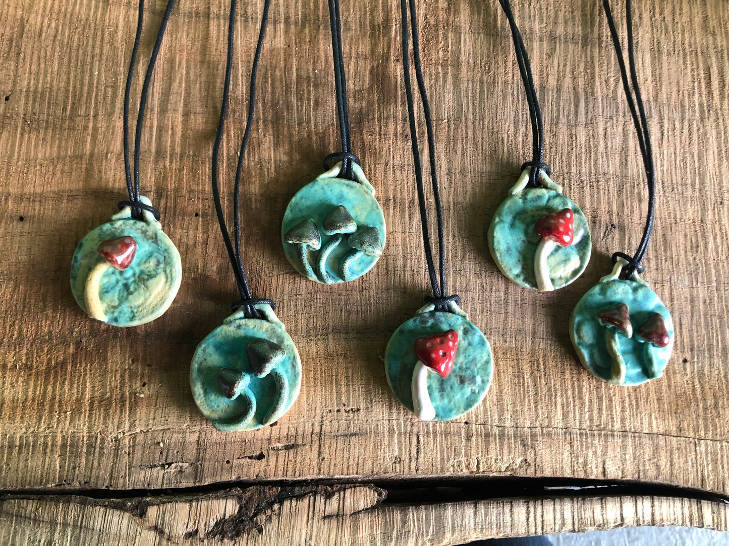 Ember Crow - Mushroom Pendants