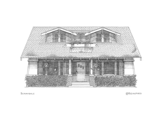 Rie Inspired - Sunnydale House (Buffy) print