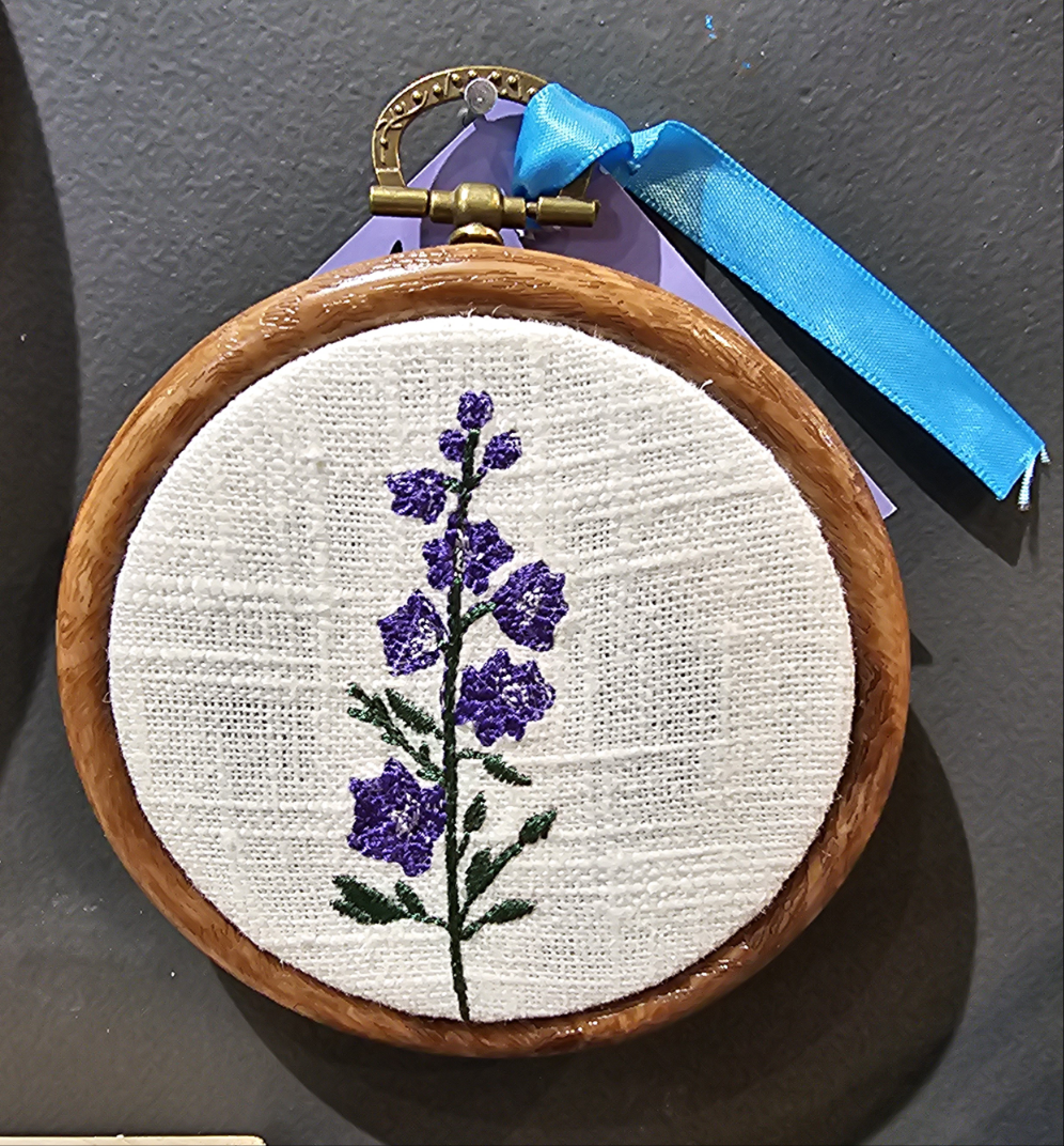 A Stitching Witch - Mini Floral hoop