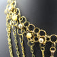 Hekas Creative: Hekate Chainmail Necklace with Hematite and AAA Matte Grade Golden Tigers Eye 6mm Beads