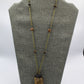 Hekas Creative: Tigers eye pendant with 6mm tigers eye beads and unbleached snake vertebrae