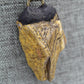 Hekas Creative: Tigers eye pendant with 6mm tigers eye beads and unbleached snake vertebrae