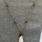 Hekas Creative: Citrine pendant, tigers eye 6mm beads, unbleached snake vertebrae