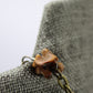 Hekas Creative: Citrine pendant, tigers eye 6mm beads, unbleached snake vertebrae