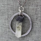 Hekas Creative: Labradorite pendant with 6mm tumbled tourmaline and quartz beads