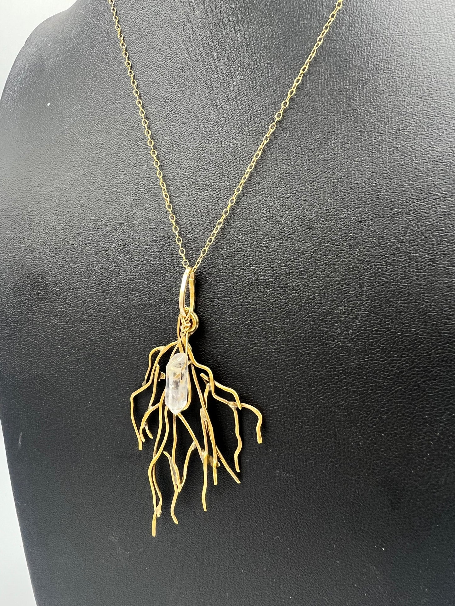 Sparkle Motion: Branches Necklace with Quartz