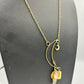 Sparkle Motion: Moon Necklace with Dangle Charms