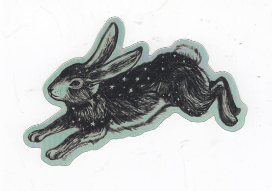 Irene Mudd - Guided Hand Studio - Holographic Hare Sticker
