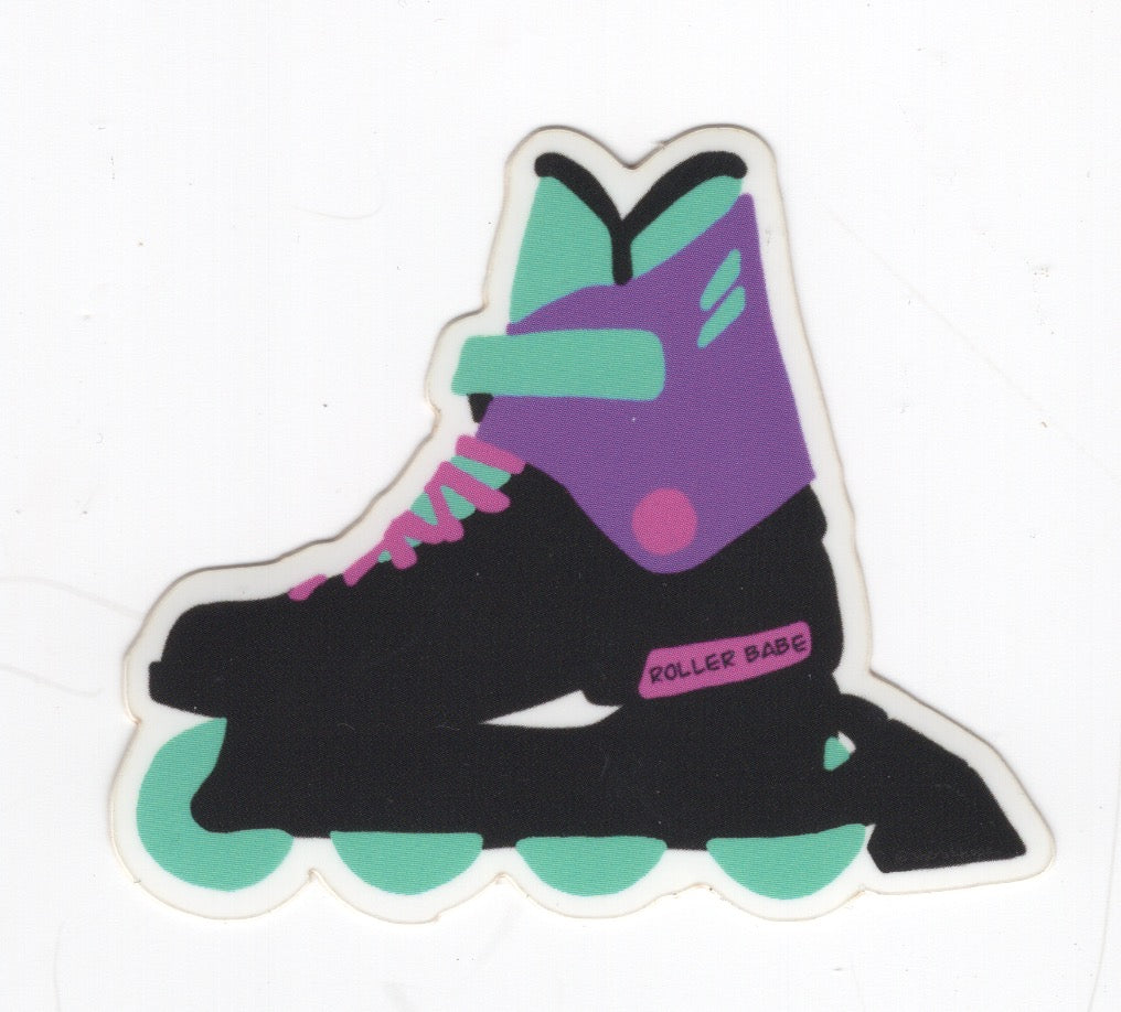 Sherah Fowler Stickers: Retro Rollerblade