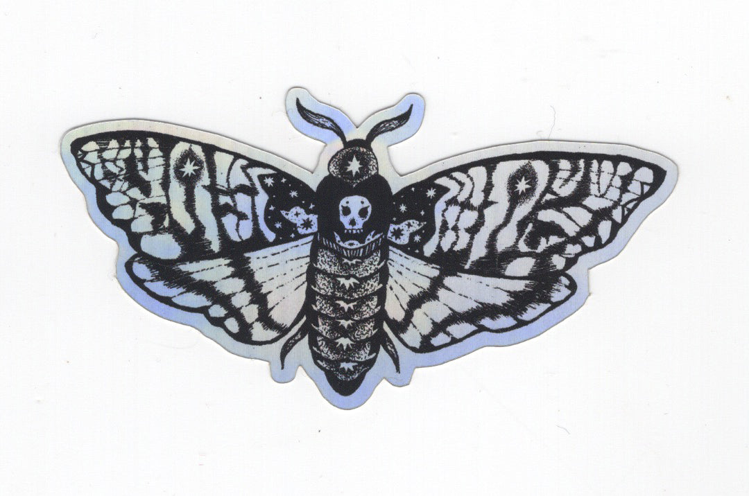 Irene Mudd - Guided Hand Studio - Holographic moth sticker