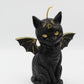Hekas Creative - Winged Witch Kitty 100% Beeswax Hand Painted Candle