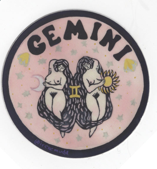 Irene Mudd - Guided Hand Studio - Gemini sticker