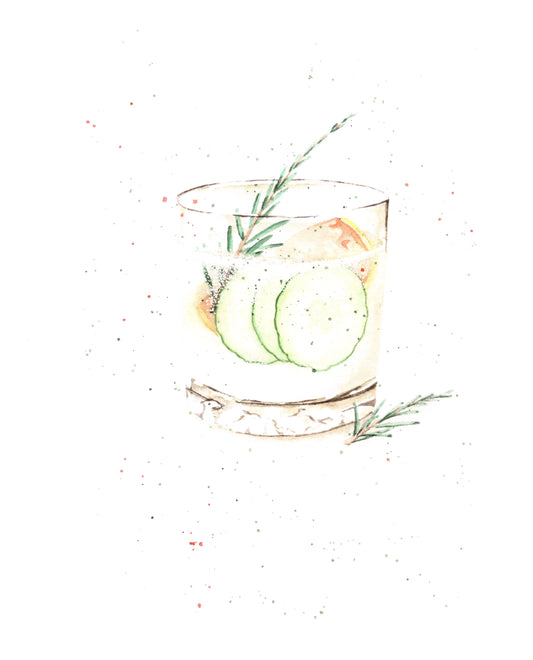 Rie Inspired - Gin & Tonic print