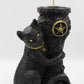 Hekas Creative - Kitten Pentagram Tower 100% Beeswax Hand Painted Candle