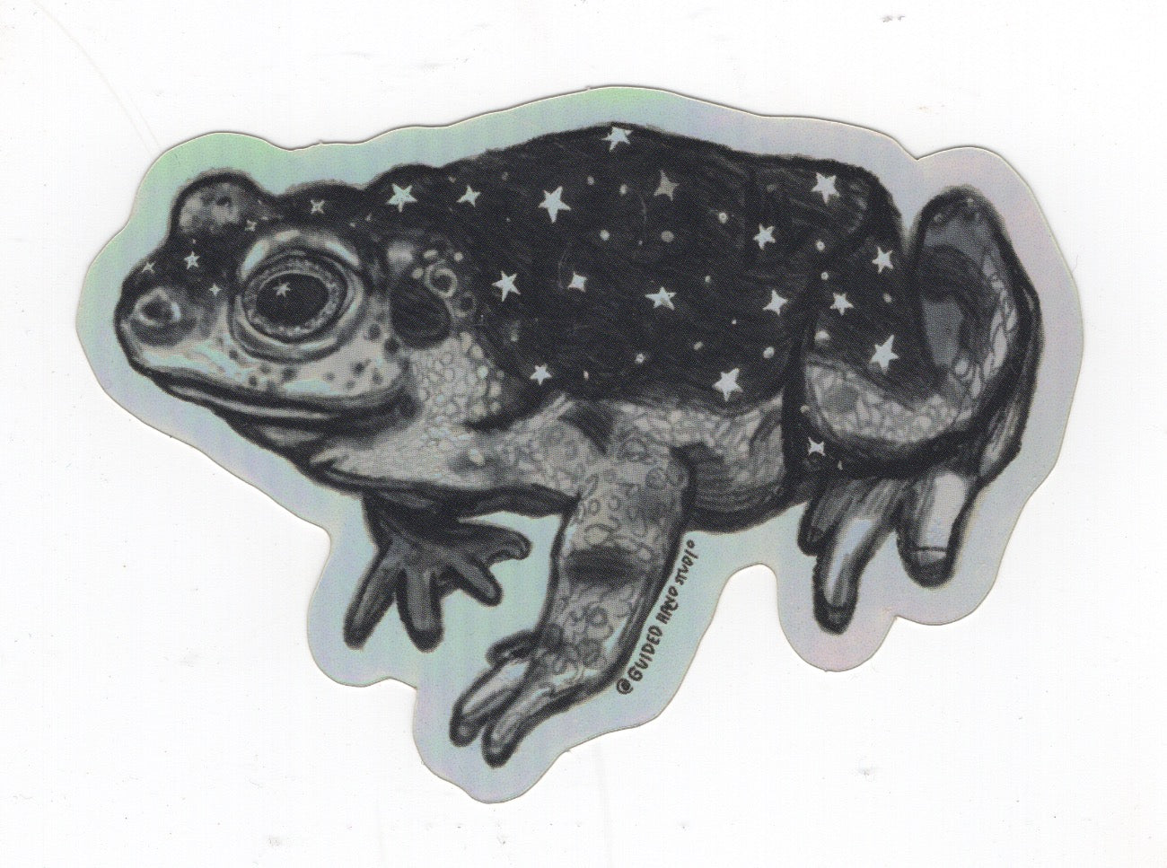 Irene Mudd - Guided Hand Studio - Holographic Toad sticker