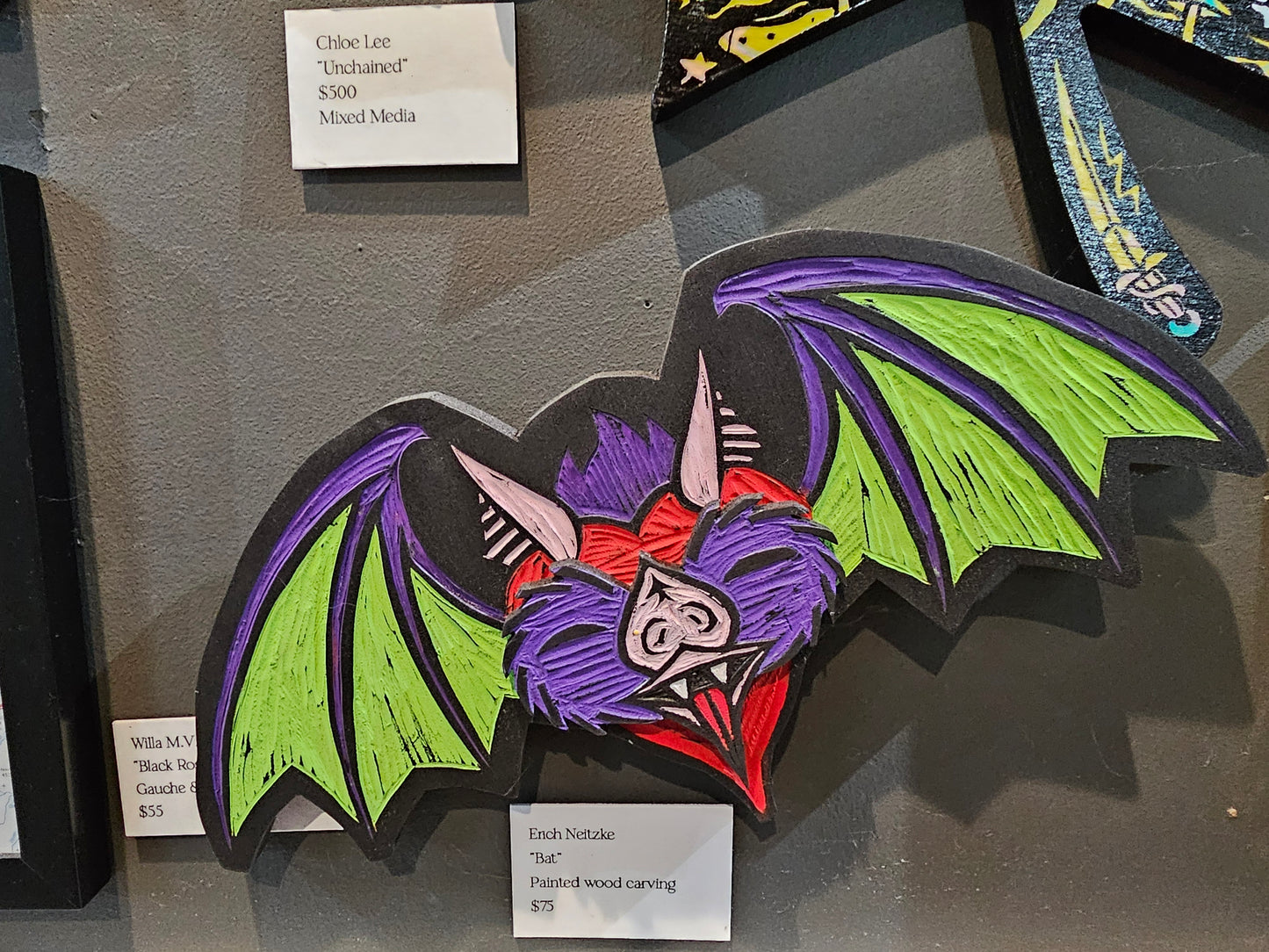 Erich Neitzke - Woodcut Bat