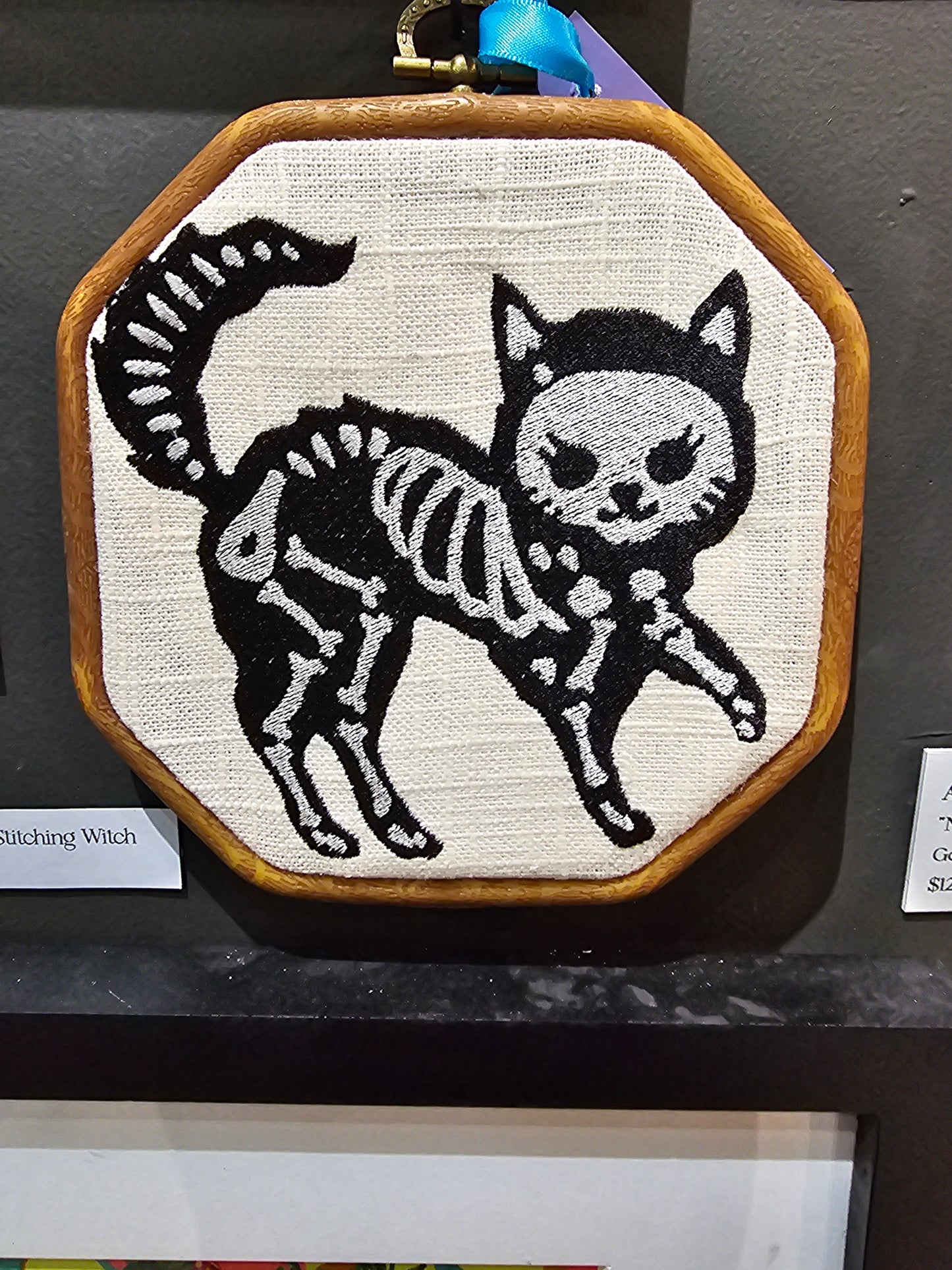 A Stitching Witch: Skeleton Cat