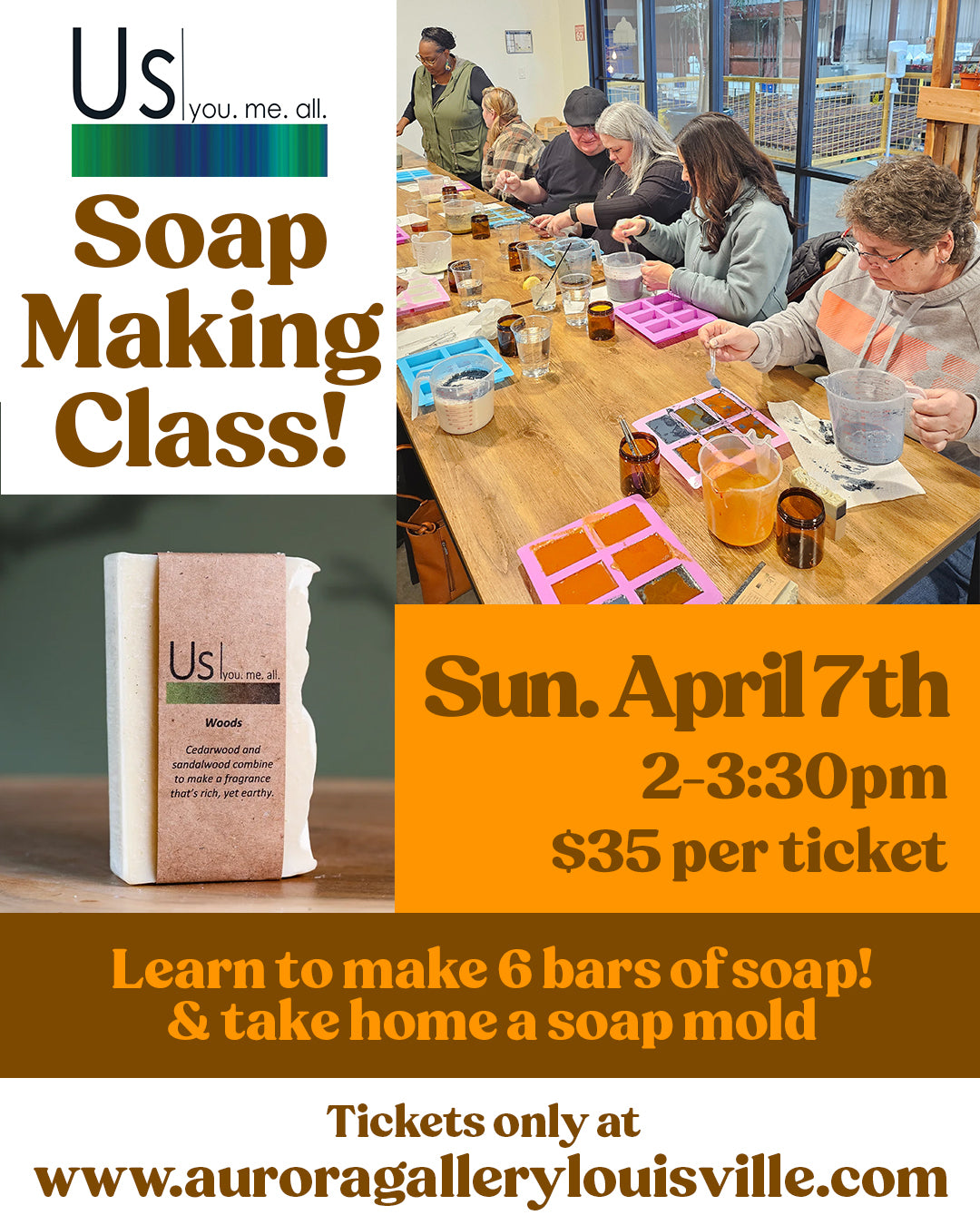 Us Soap and Body: Soap Making Class