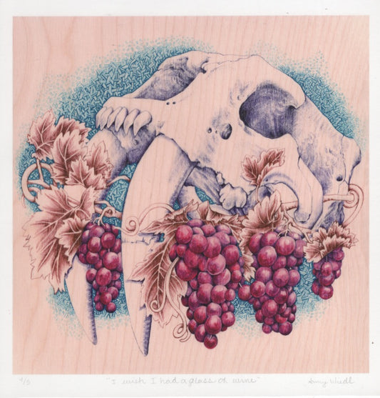 Amy Wiedl - If Only I had a Glass of Wine print