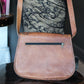 Ice Queen Alchemy - Brown handbag with moth and mushrooms