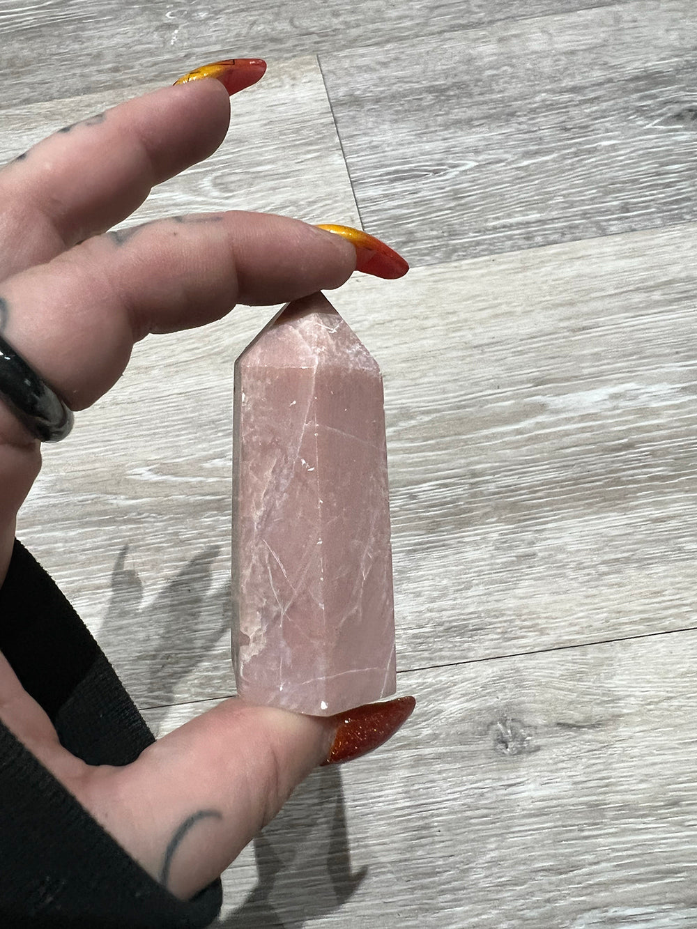 Crystal: Pink Opal Tower Point