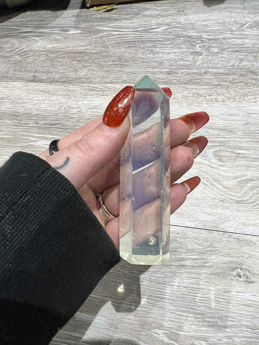 Crystal: Opalite Crystal Tower Point