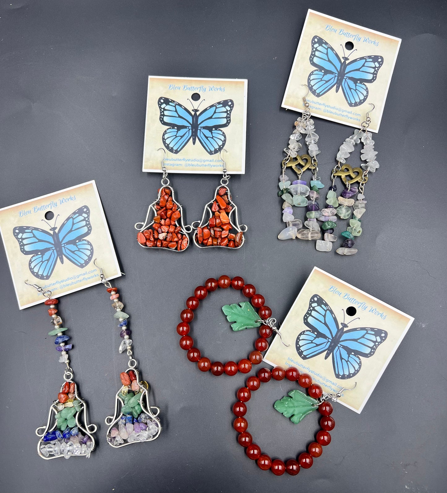 Bleu Butterfly Works - Gemstone Earrings