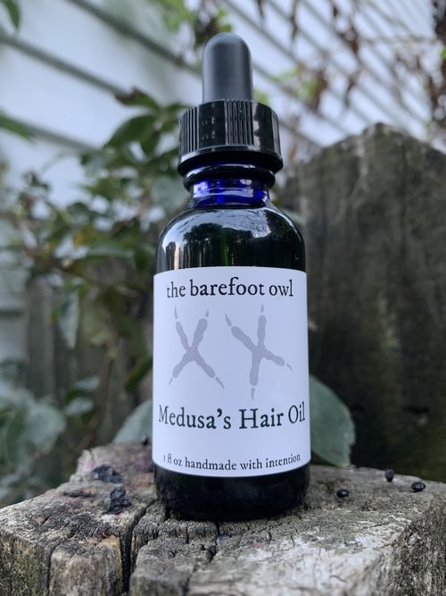 the barefoot owl Medusa's Hair Oil
