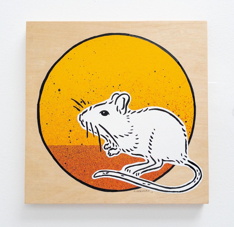 Rich Merwarth "Deer Mouse" 10'x10" Painting