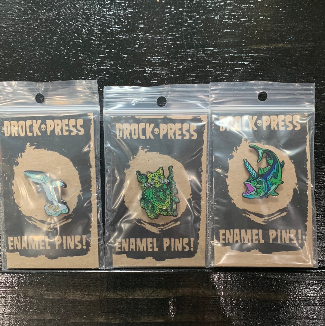 Derrick Riley - Drock Press - Pins