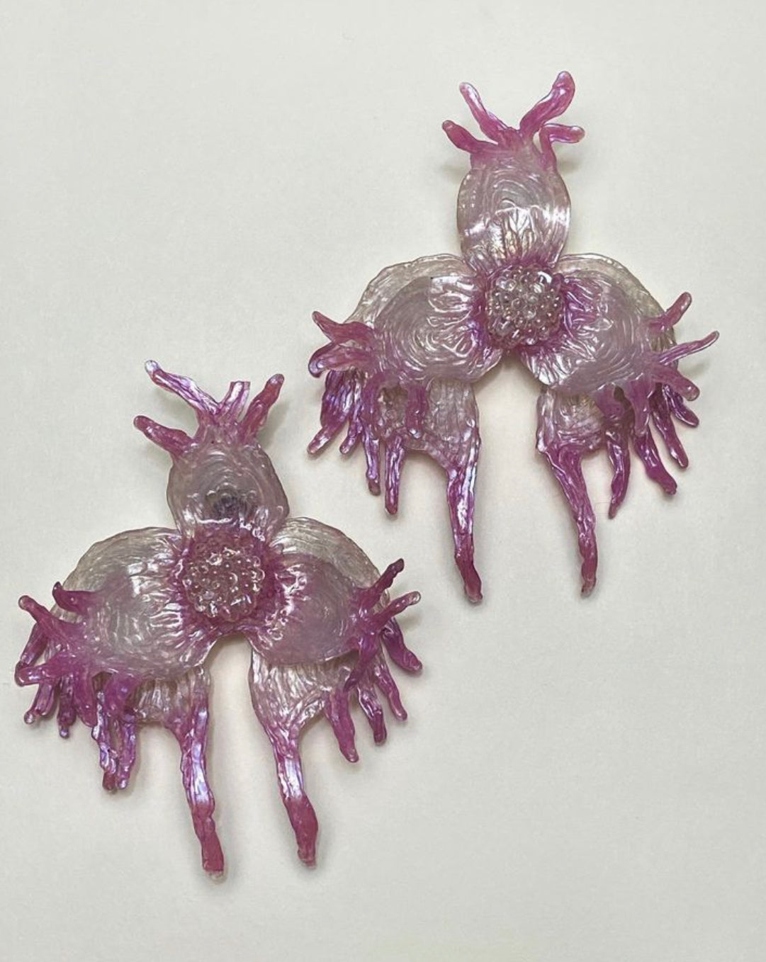 Edwin Ramirez - “Marine Orchid” earrings