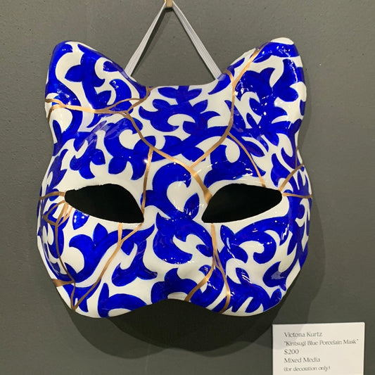 SOTW - Victoria Kurtz- Kintsugi blue porcelain mask