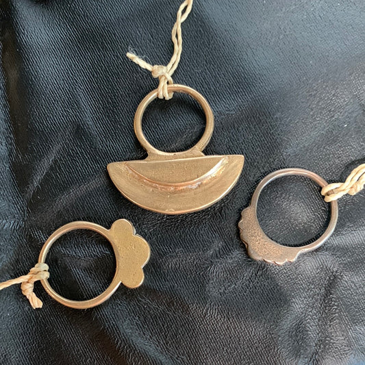 Found in a Field - Sandcasted bronze rings